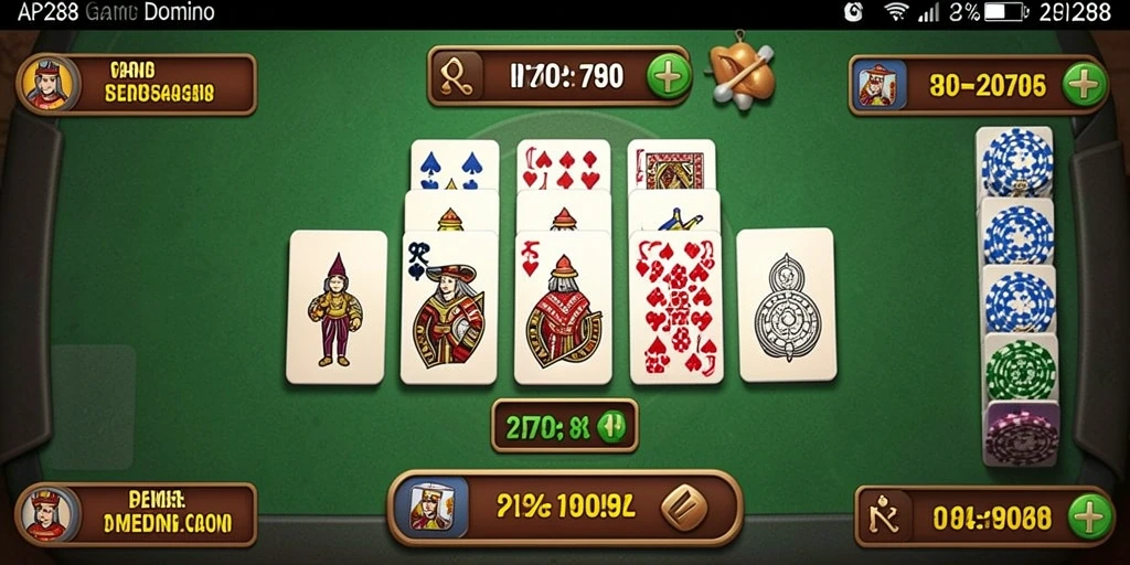 Tampilan screenshot API288 saat gameplay domino yang seru dan interaktif.