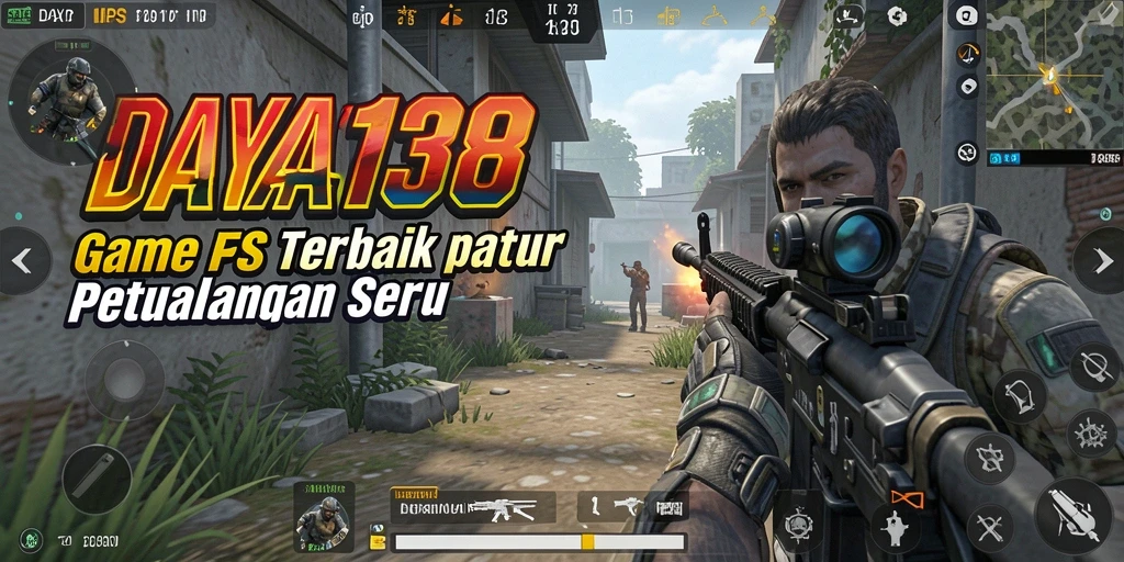 Tangkapan layar menunjukkan aksi menembak mendebarkan dari gameplay DAYA138.