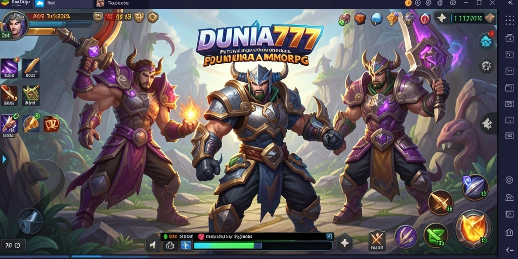 Screenshot DUNIA777 menampilkan aksi seru dalam petualangan MMORPG.
