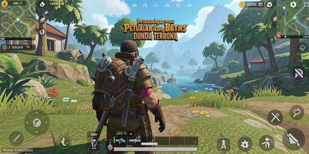 Tangkapan layar gameplay JJ62 menampilkan petualangan seru di dunia terbuka.