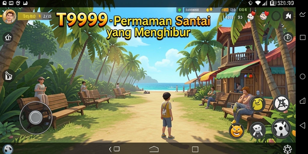 Tampilan screenshot dari gameplay seru T9999.